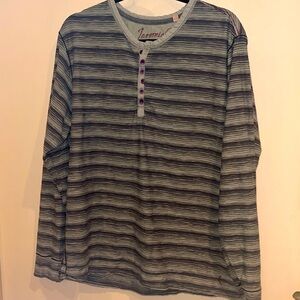 Jeremiah men’s long sleeve 3/4 button down textured shirt size large